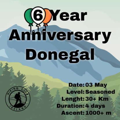 Picture of Hike #209: Anniversary: Donegal